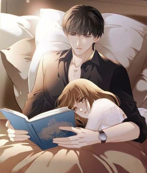 Tranhto24h: ảnh ôm người yêu ngủ anime đẹp, 512x600px