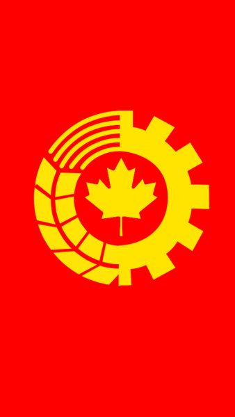 Tranhto24h: Hình nền cờ Đảng cho điện thoại lá cờ Canada, 338x600px