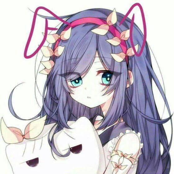 Tranhto24h: ảnh avatar nữ cute buồn anime, 560x560px