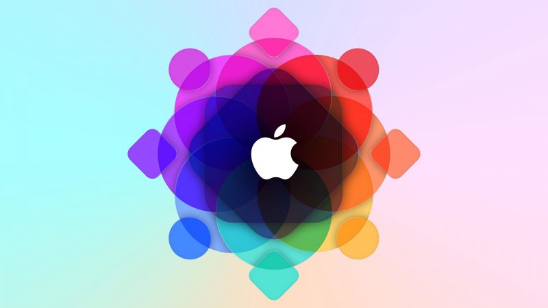 Tranhto24h: Hình nền Macbook về logo Apple, 800x450px
