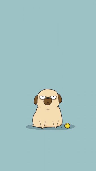Tranhto24h: ảnh chó cute ảnh chó chibi và bóng tenis, 338x600px
