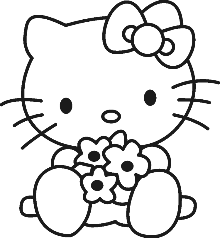 Trọn bộ tranh tô màu Hello Kitty đẹp, dễ thương nhất