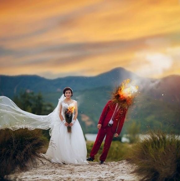 12 ảnh cưới đẹp Hài Hước được Photoshop bá đạo