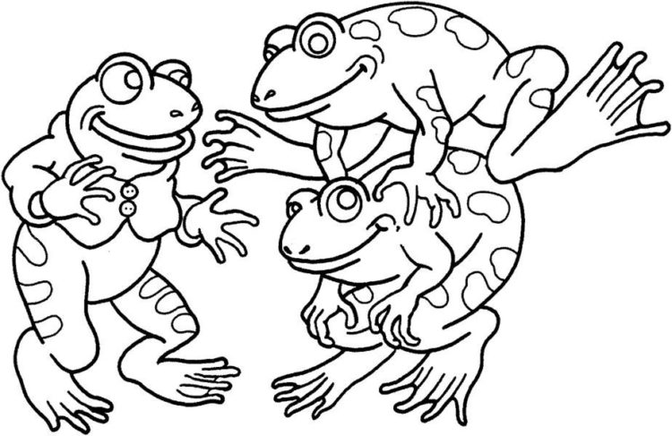 Tổng hợp các bức tranh tô màu con ếch đẹp nhất cho bé