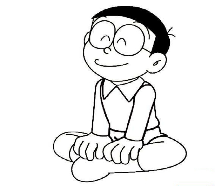Bộ sưu tập tranh tô màu Nobita nhân vật hoạt hình