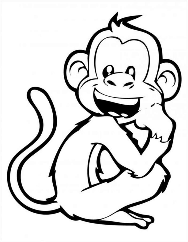 Top tranh tô màu con khỉ được các bé yêu thích nhất
