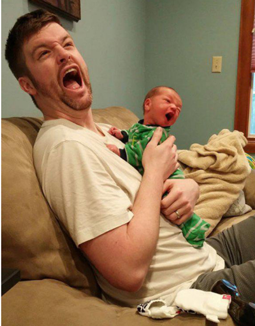 20 hình ảnh hài hước của cha và con