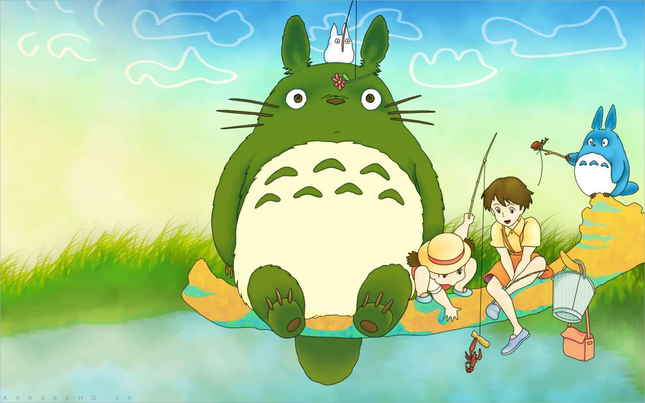 Hình nền Totoro Đẹp Cute Cho Điện Thoại, Máy Tính 1920x1200 px